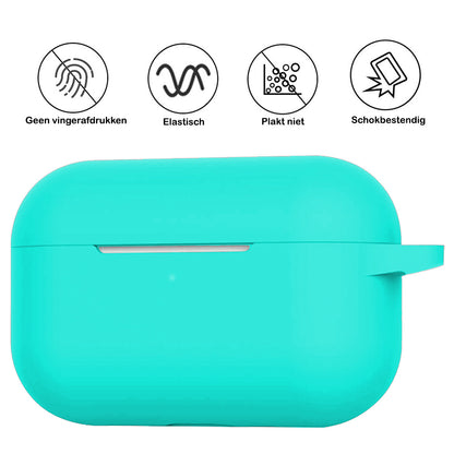 AirPods Pro 2 Hoesje Siliconen Krasbestendig - Mintgroen