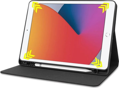 iPad 10.2 2019/2020 Trifold Bookcase Luxe Hoes - Grijs