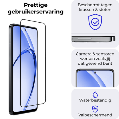 OPPO A80 Screenprotector Gehard Glas - Full Screen