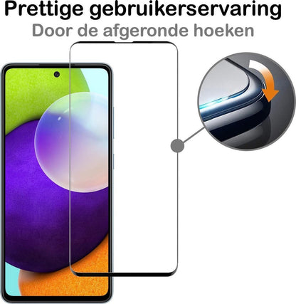 Samsung A52 Screenprotector Gehard Glas - Full Screen