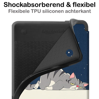 Kobo Clara 2E Bookcase Hoes Shockabsorberend - Kat