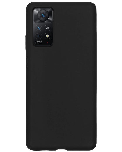 Xiaomi Redmi Note 11 Hoesje Siliconen Backcover Lichtgewicht - Zwart