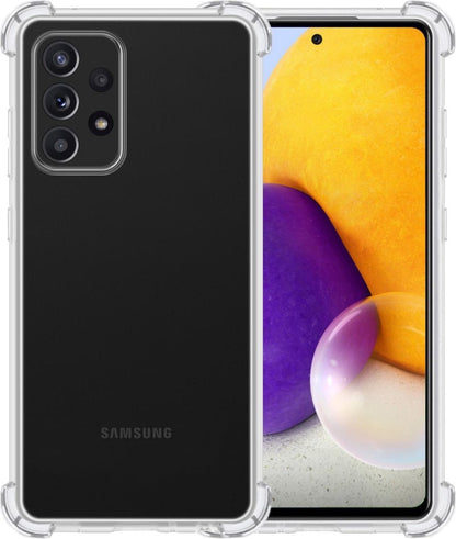 Samsung A72 Hoesje Shockproof Backcover Siliconen - Transparant