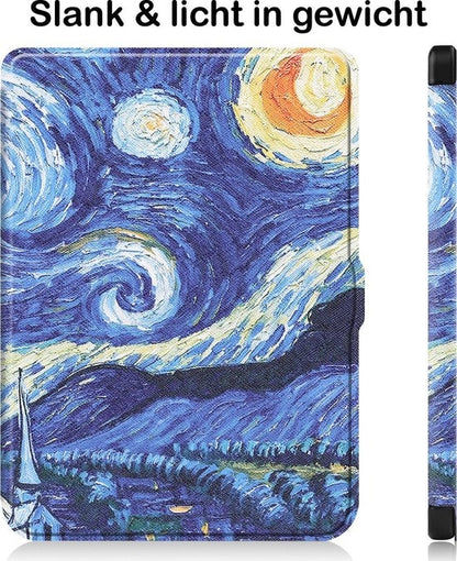 Kobo Nia Bookcase Hoes Shockabsorberend - Sterrenhemel