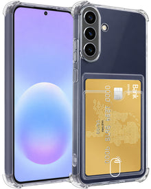 Samsung A57 Hoesje Kaarthouder Backcover Shockproof - Transparant