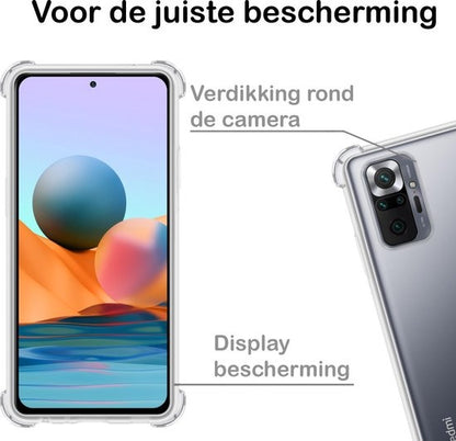 Xiaomi Redmi Note 10 Pro Hoesje Shockproof Backcover Siliconen - Transparant