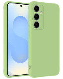 Samsung S25 Plus Hoesje Siliconen Backcover Lichtgewicht - Groen