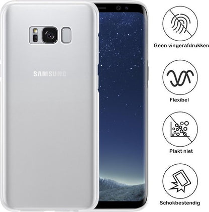 Samsung S8 Hoesje Siliconen Backcover Lichtgewicht - Transparant