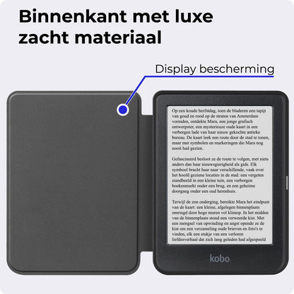 Kobo Clara BW Hoesje Book Case - Donkergroen