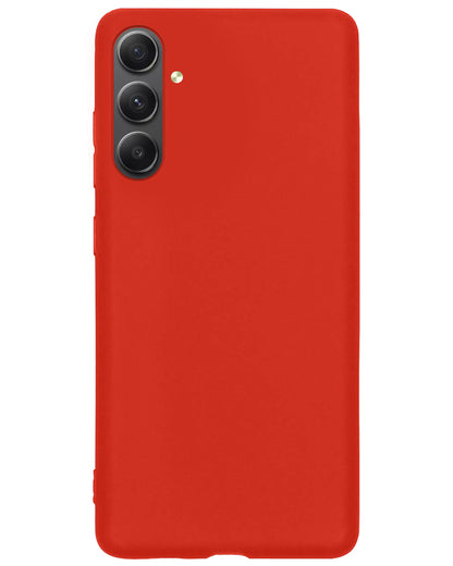 Samsung A54 Hoesje Siliconen - Rood