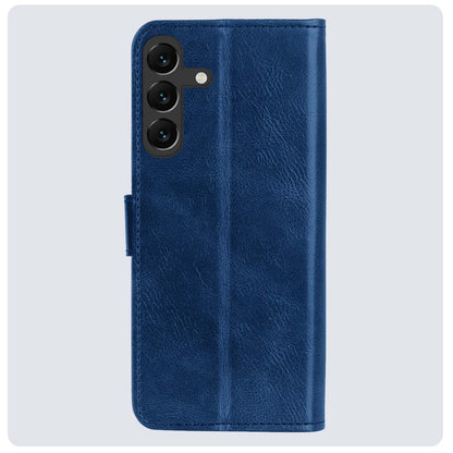 Samsung A15 Hoesje Bookcase Cover met Kaarthouder - Donkerblauw