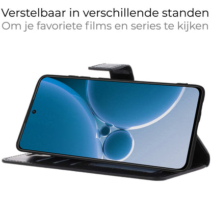 OnePlus Nord 3 Hoesje Bookcase Cover met Kaarthouder - Zwart
