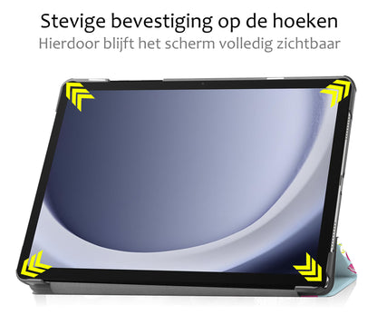 Samsung Galaxy Tab A9 Trifold Bookcase Hoes - Eenhoorn