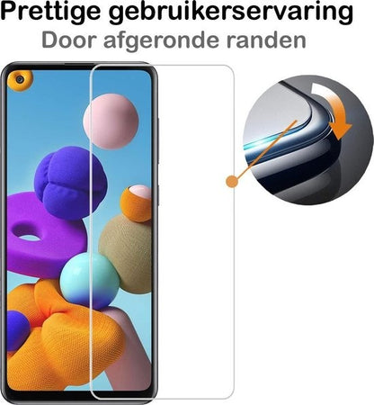 Samsung A21s Screenprotector Gehard Glas - Anti-kras