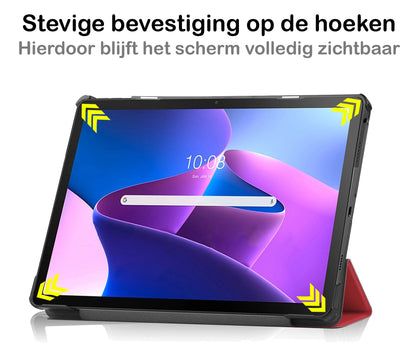 Lenovo Tab M10 Plus 3rd Gen Hoesje Book Case - Rood