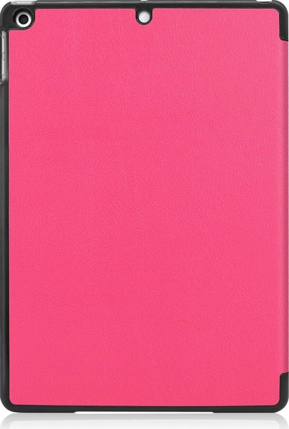 iPad 10.2 2019 Trifold Bookcase Hoes - Roze
