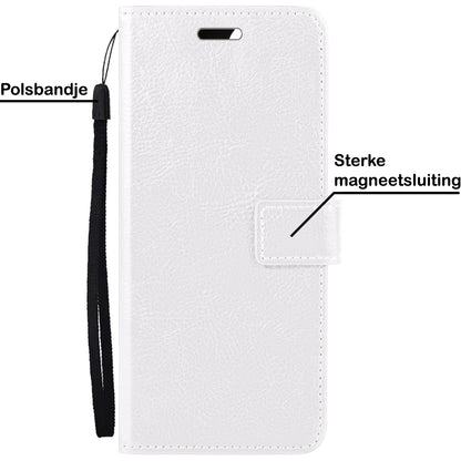 Samsung A02s Hoesje Book Case Kunstleer - Wit