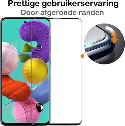 Samsung A51 Screenprotector Gehard Glas - Full Screen