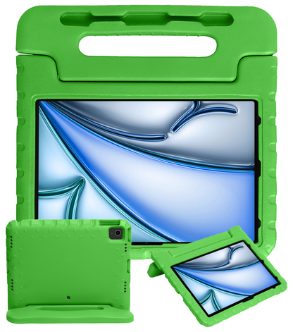 iPad Air 2024 / 2025 (13 inch) Kinderhoes Shockabsorberend Foam - Groen
