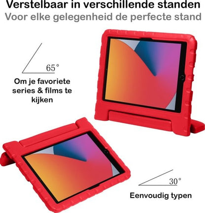 iPad 10.2 2019/2020 Hoesje Kids Cover Bumper - Rood