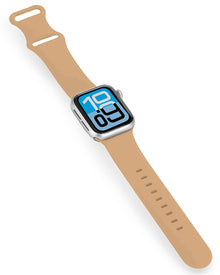 Apple Watch 1, 2, 3, 4, 5, 6, 7, 8, 9, SE - 38/40/41 mm Bandje Siliconen met verstelbare polsband - Walnoot