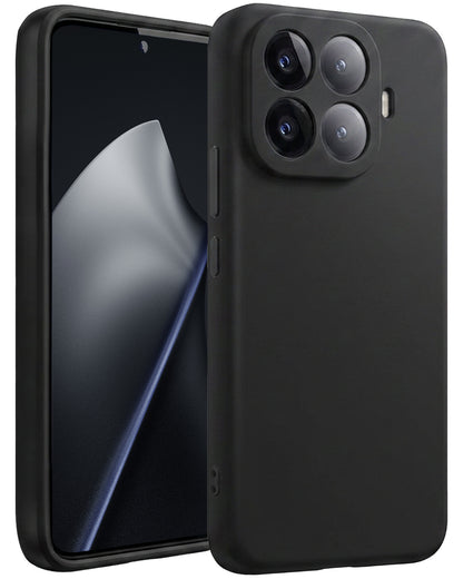 Xiaomi 15T Pro Hoesje Siliconen Backcover Lichtgewicht - Zwart