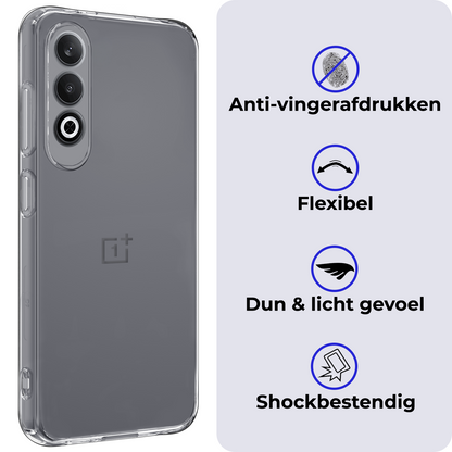 OnePlus Nord CE 4 Hoesje Siliconen Backcover Lichtgewicht - Transparant