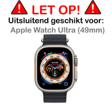 Screenprotector Geschikt voor Apple Watch Ultra Screenprotector Glas Gehard Screen Cover - Screen Protector Geschikt voor Apple Watch Ultra (49 mm) Screenprotector Tempered Glass