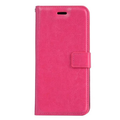 iPhone SE 2020 Hoesje Bookcase Cover met Kaarthouder - Donkerroze