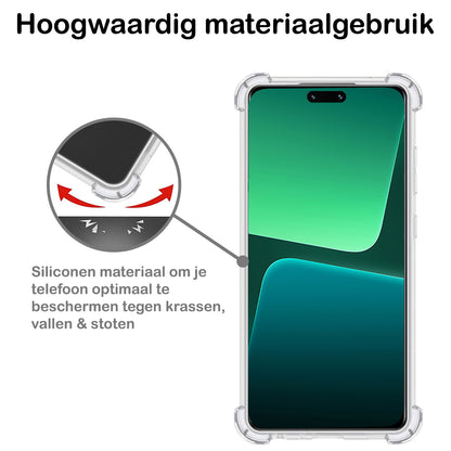 Xiaomi 13 Lite Hoesje Shockproof Backcover Siliconen - Transparant