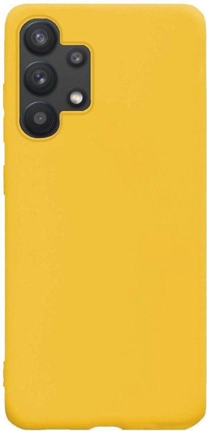 Samsung A32 5G Hoesje Siliconen Backcover Lichtgewicht - Geel