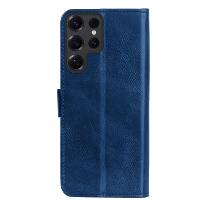 Samsung S25 Ultra Hoesje Bookcase Cover met Kaarthouder - Donkerblauw