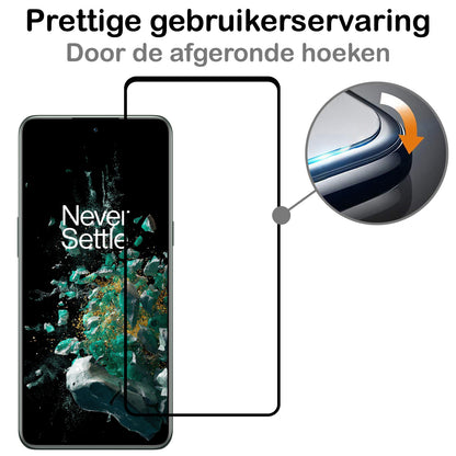 OnePlus 10T Screenprotector Gehard Glas - Full Screen