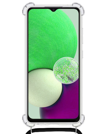 Samsung A13 4G Hoesje met Koord Backcover Shockproof - Transparant