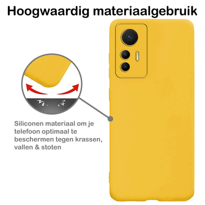 Xiaomi 12 Lite Hoesje Siliconen - Geel