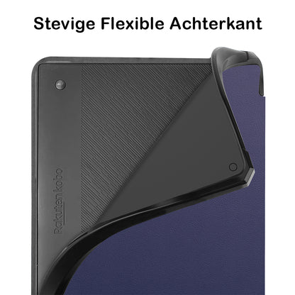 Kobo Elipsa 2E Trifold Hoesje - Donkerblauw