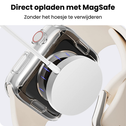 Apple Watch 11 42 mm Hoesje Siliconen Backcover Lichtgewicht - Transparant