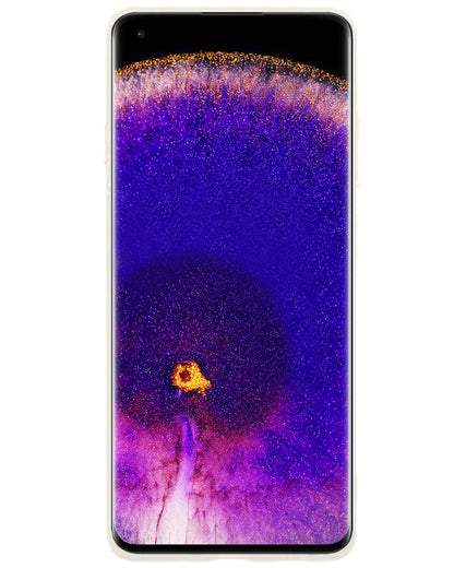 OPPO Find X5 Hoesje Siliconen Backcover Lichtgewicht - Wit