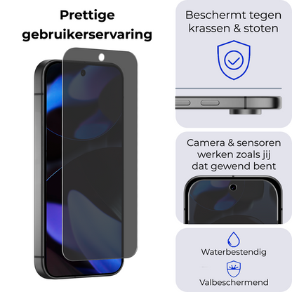 Google Pixel 10 Pro XL Screenprotector Gehard Glas - Privacy