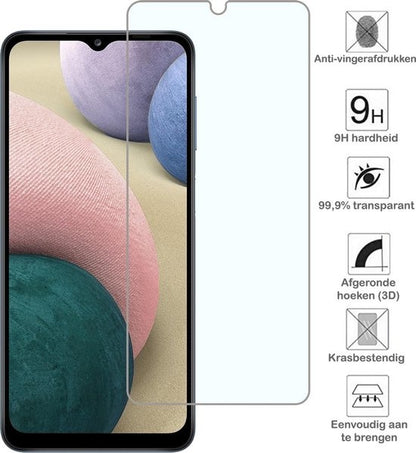 Samsung A12 Screenprotector Gehard Glas - Anti-kras