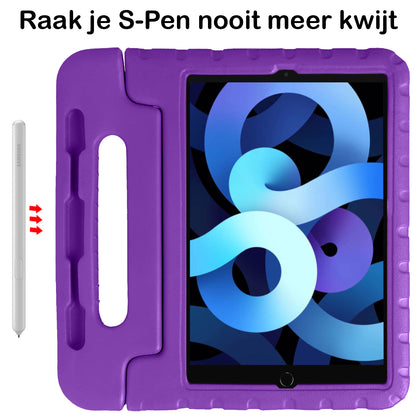 iPad Air 2022 Kinderhoes Shockabsorberend Foam - Paars