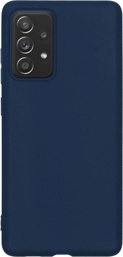 Samsung A52s Hoesje Siliconen Backcover Lichtgewicht - Donkerblauw