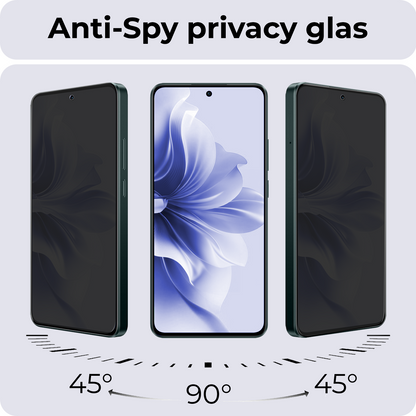 OPPO Reno 11F Screenprotector Gehard Glas - Privacy