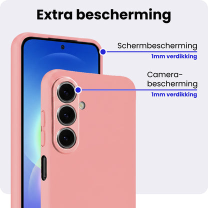 Samsung A27 Hoesje Siliconen Backcover Lichtgewicht - Lichtroze