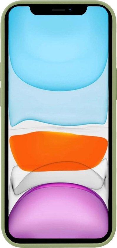 iPhone Xs Max Hoesje Siliconen Backcover Lichtgewicht - Groen