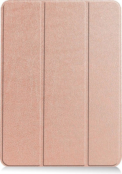 iPad Air 2020 Trifold Bookcase Hoes - Rosé goud