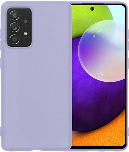 Samsung A52 Hoesje Siliconen Backcover Lichtgewicht - Lila