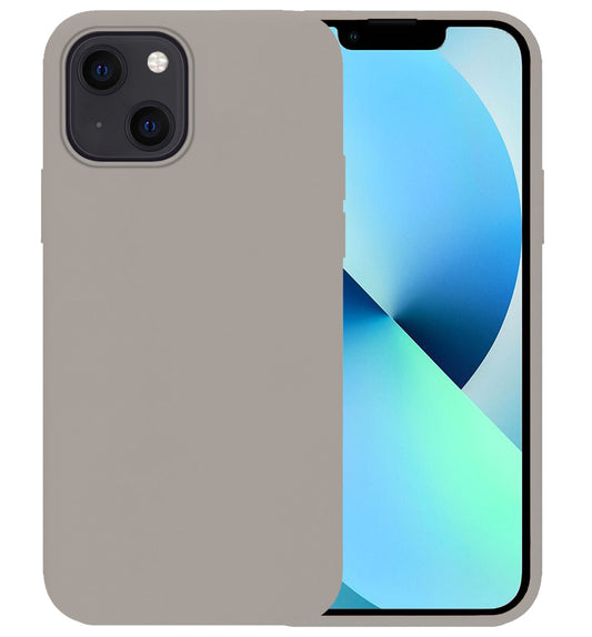 iPhone 14 Plus Hoesje Siliconen - Grijs