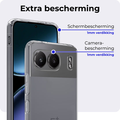 OnePlus Nord 4 Hoesje Siliconen Backcover Lichtgewicht - Transparant