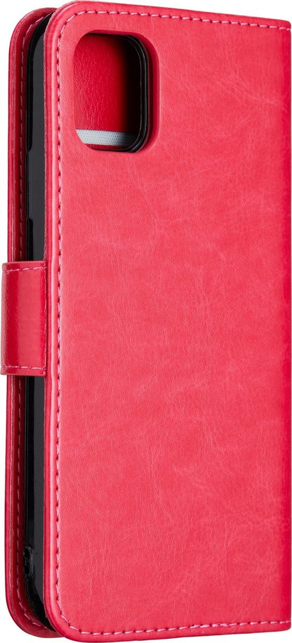 iPhone 11 Hoesje Bookcase Cover Uitneembaar - Donkerroze